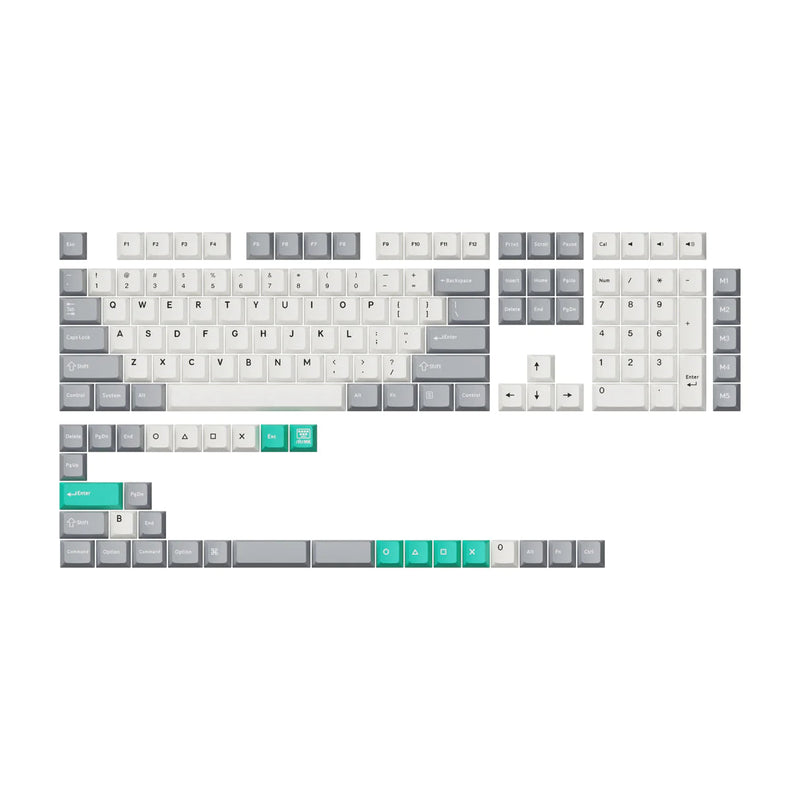 Keychron Doubleshot PBT Keycaps - White Mint