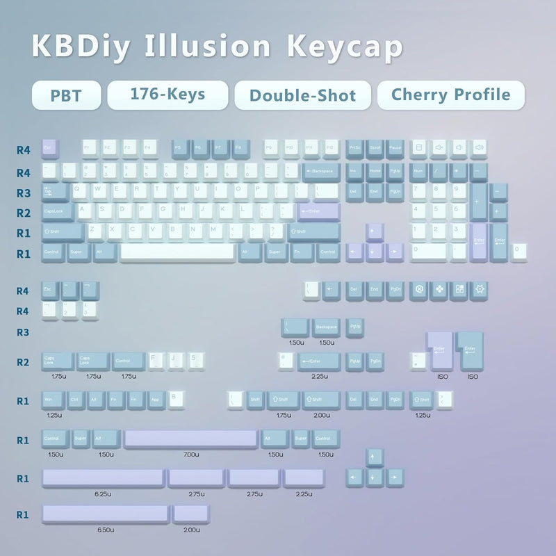 KBDIY PBT Keycap Set - Illusion