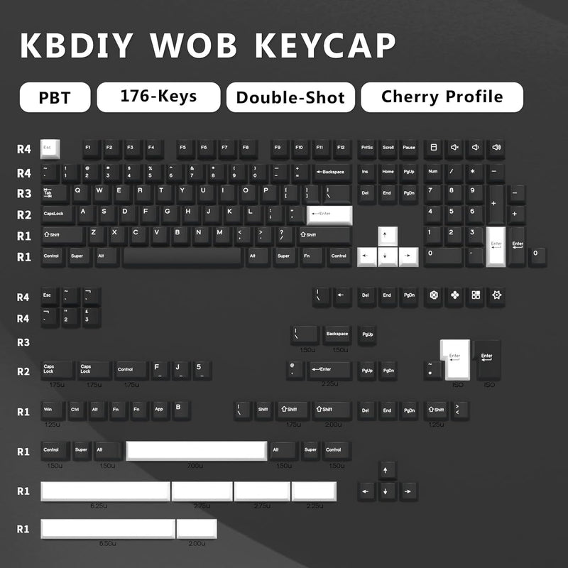 KBDIY PBT Keycap Set - WOB